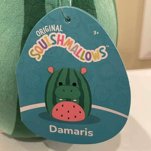 NWT 8” Damaris the Watermelon Hippo Squishmallow - Crossover Squad Series 1 - Picture 4 of 5